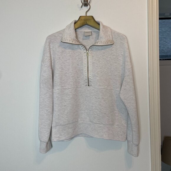 VARLEY Keller Doublesoft 1/2 Zip Marl Heather Pullover Sweatshirt \\ S - Picture 2 of 10